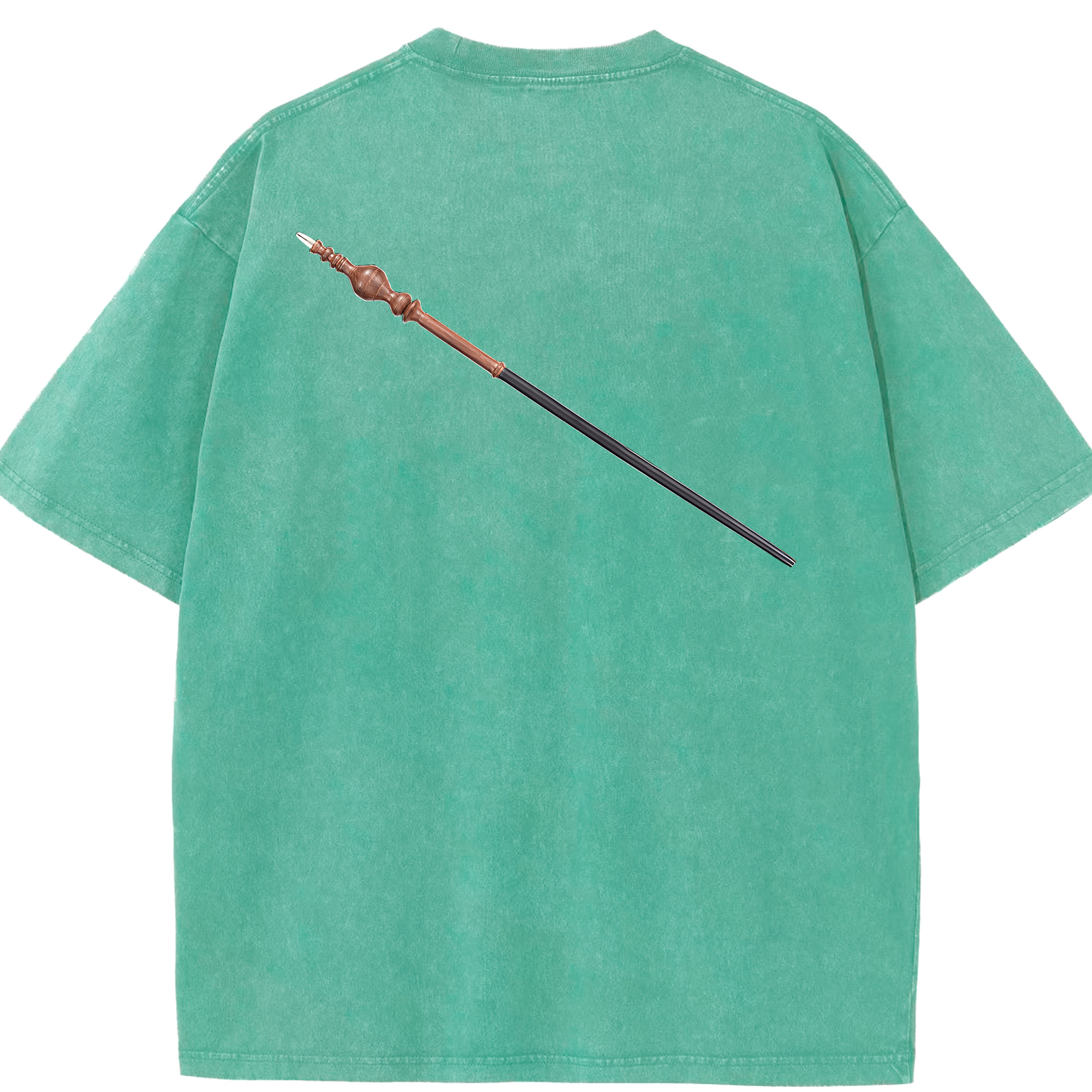 （画像用） Harry Potter ハリー・ポッターシリーズ 綿100% ヴィンテージ風 半袖Tシャツ（背面プリント）